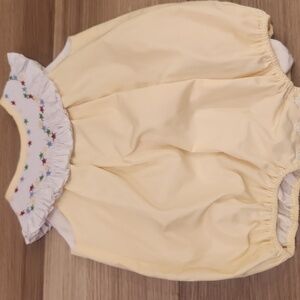 The Beaufort Bonnet Company Yellow Smocked Bubble